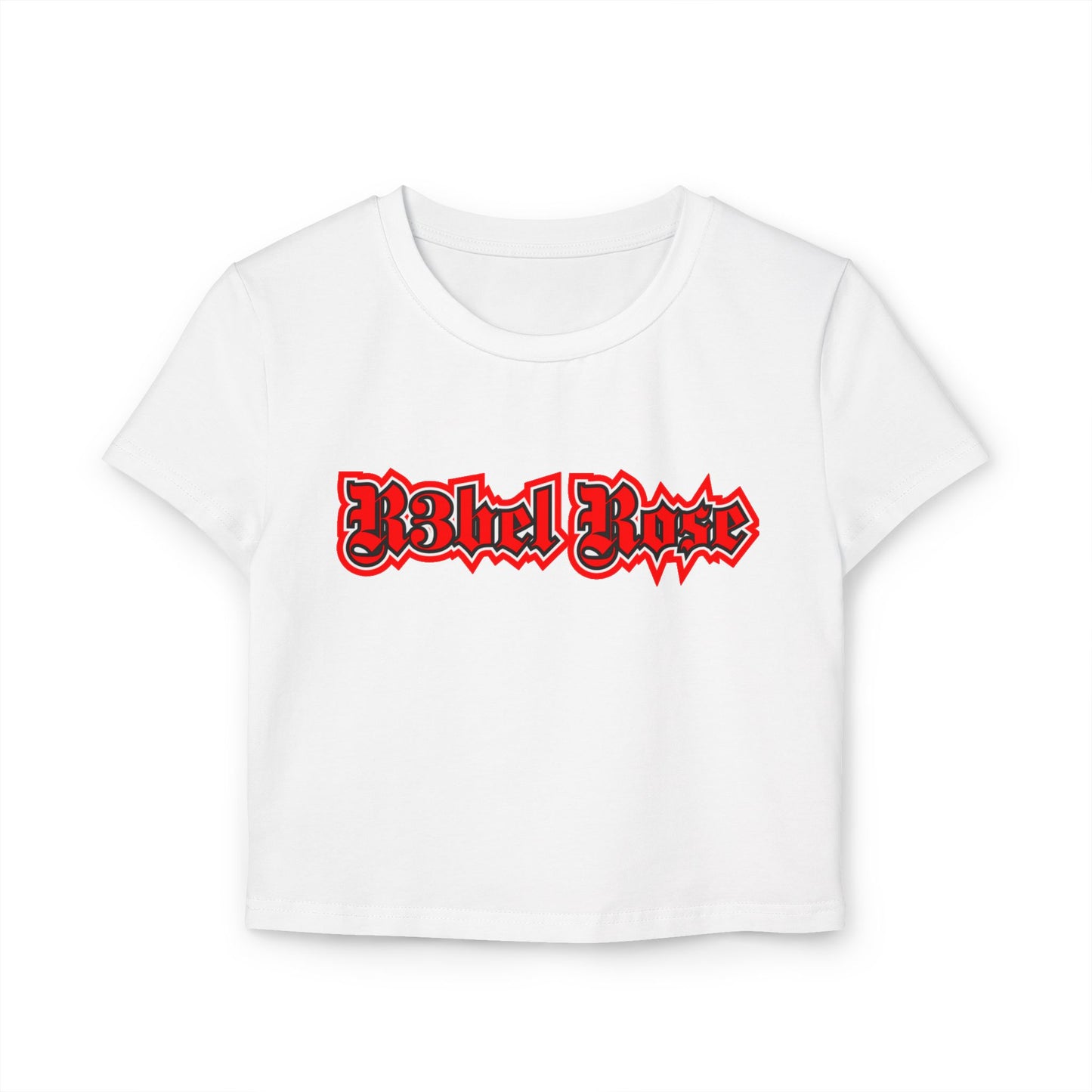 Red Monogram Baby Tee