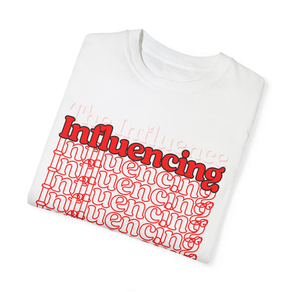 Red Influencing Under the Influence Tee