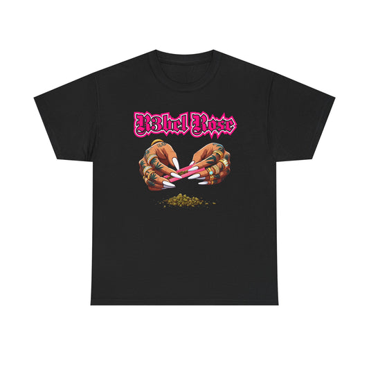 Pink Roll Up Tee
