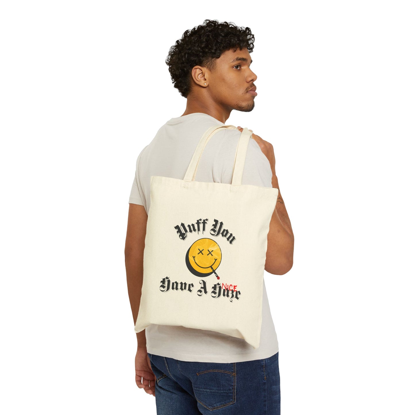 Puff You Canvas Tote