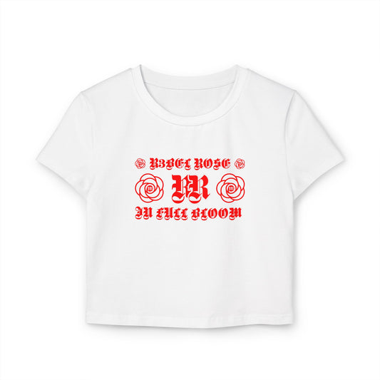 Red in Full Bloom Baby Tee