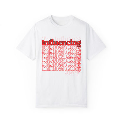 Red Influencing Under the Influence Tee