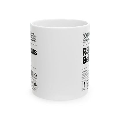 White R3bellious Being Mug 11oz