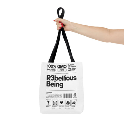 White R3bellious Being Tote Bag