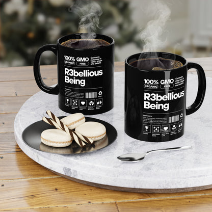 Black R3bellious Coffee Mug, 11oz