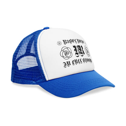 Black RR in Full Bloom Mesh Cap