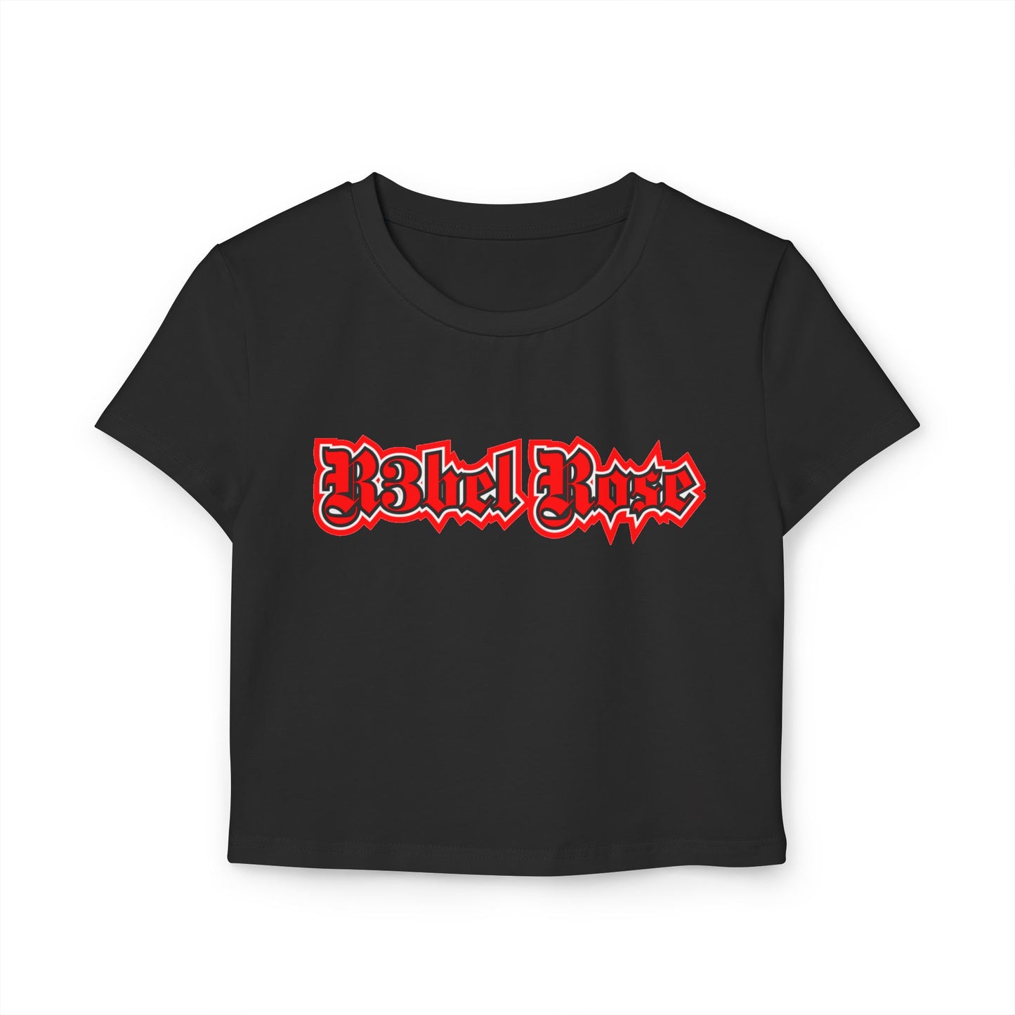 Red Monogram Baby Tee
