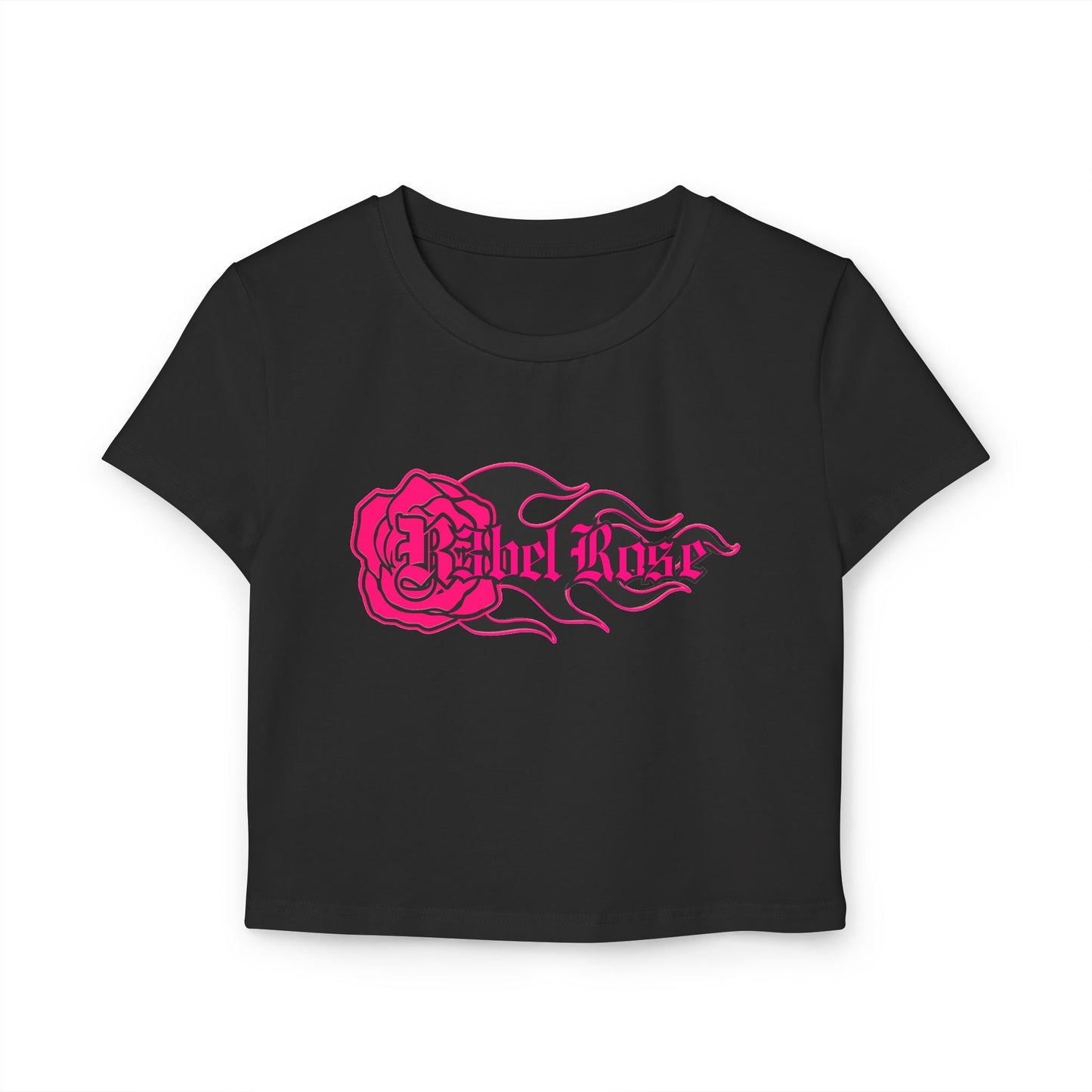 Pink Rose Fireball Baby Tee