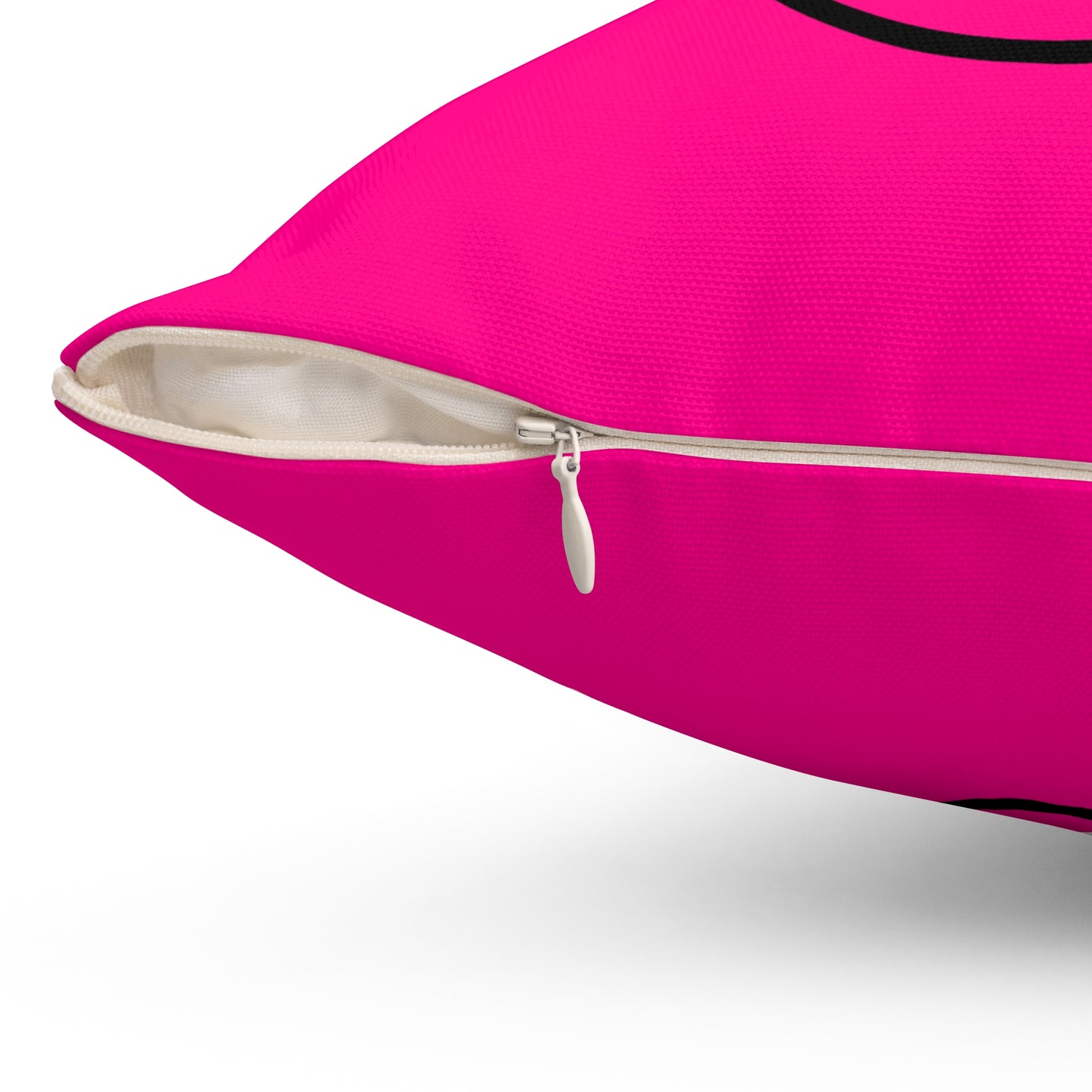 Neon Pink Square Pillow