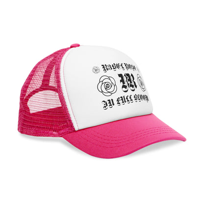 Black RR in Full Bloom Mesh Cap