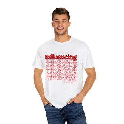Red Influencing Under the Influence Tee