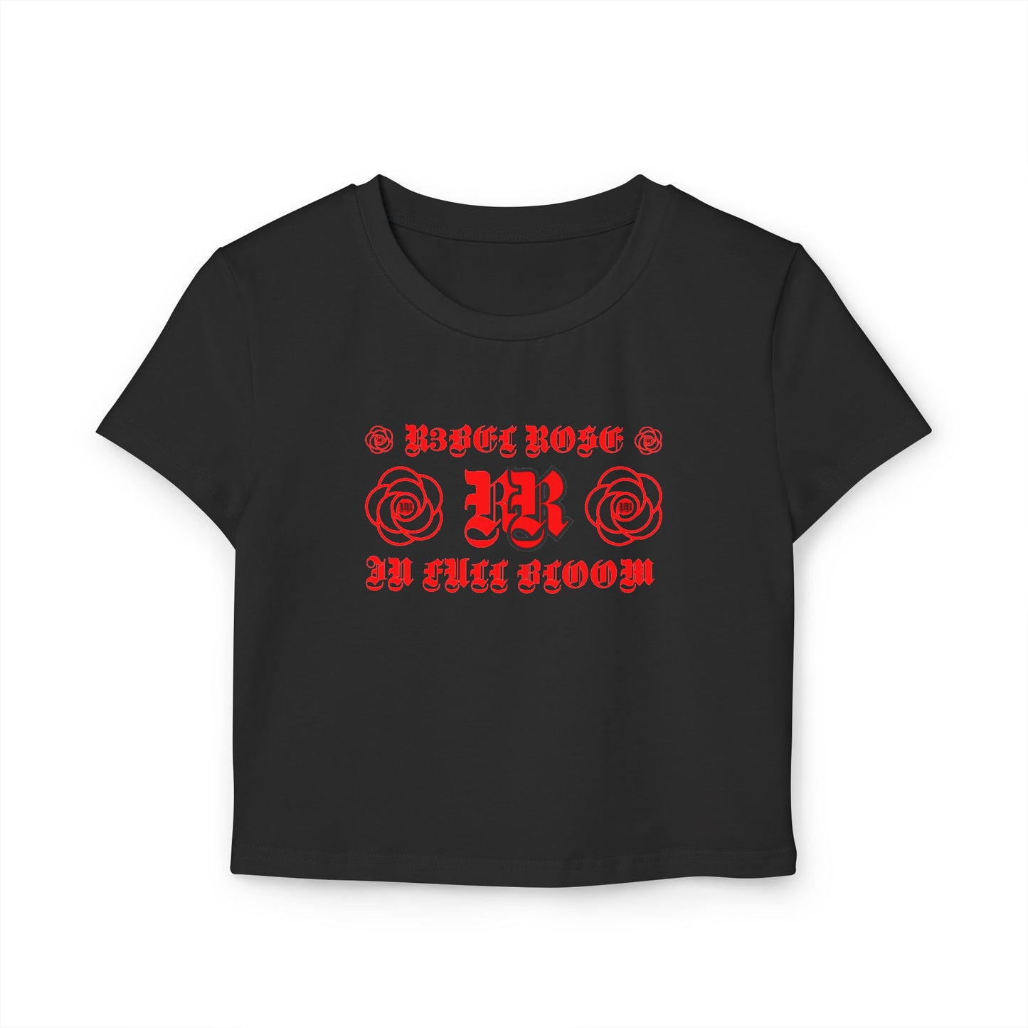 Red in Full Bloom Baby Tee